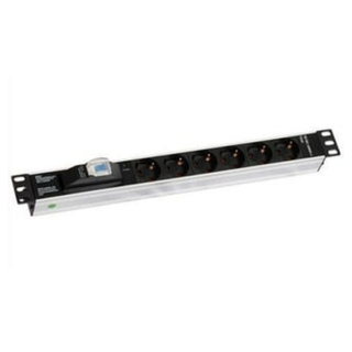 DREAM 19'' 1U 6 LI SİGORTALI ALUMINYUM RACKMOUNT GRUP PRIZ PDU