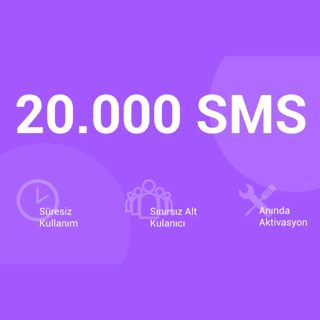 20.000 Mega Kurumsal SMS Paketi