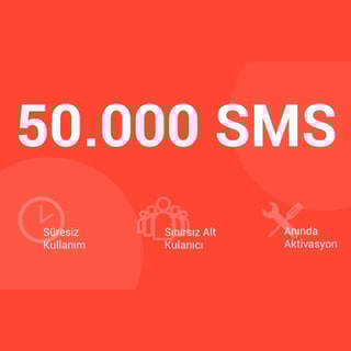 50.000 Süper Kurumsal SMS Paketi