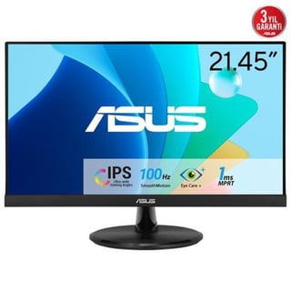 Asus 21.5'' VP229HF IPS Monitör 1ms Siyah 1920x1080, 100Hz, HDMI, VGA, Vesa, Adaptive Sync