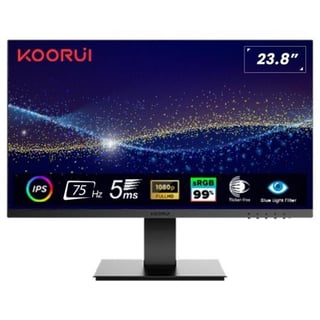 Koorui 23.8'' 24N1 IPS 75Hz Monitör Siyah 5ms 1920x1080, 75Hz, VGA, HDMI, Vesa