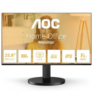AOC 23.8'' 24B3HA2 IPS MM Monitör 1ms Siyah 1920x1080, HDMI, VGA, 100Hz, Hoparlör, Vesa, Adaptive Sync