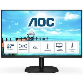 AOC 27'' 27B2H/EU IPS Monitör 4ms Siyah 1920x1080, 75Hz, HDMI, VGA, Vesa