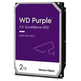 WD PURPLE 3,5'' 2TB 64MB 5400RPM WD23PURZ Surveillance, SATA 3, 7/24, RAID, Güvenlik Disk (2 YIL GARANTİLİ)