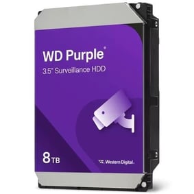 WD PURPLE 3,5'' 8TB 256MB 5640RPM WD85PURZ Surveillance, SATA 3, 7/24, RAID, Güvenlik Disk (2 YIL GARANTİLİ)